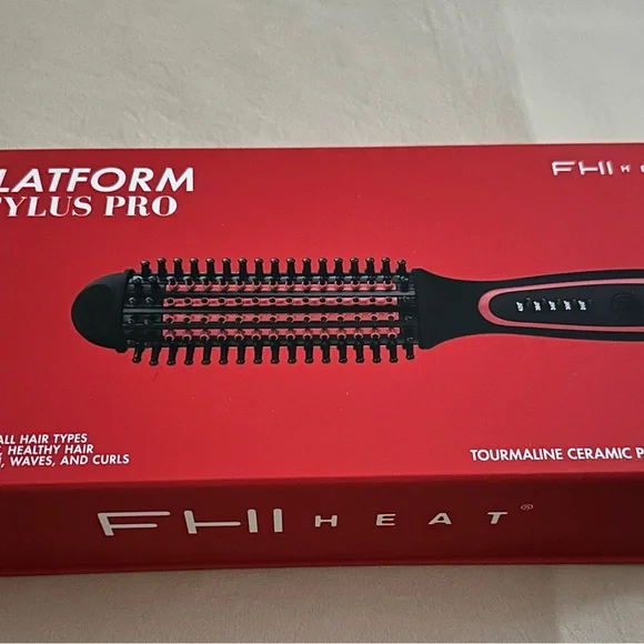 FHI Heat Platform Stylus Pro Hair Brush - Black and Red - Picture 2 of 4